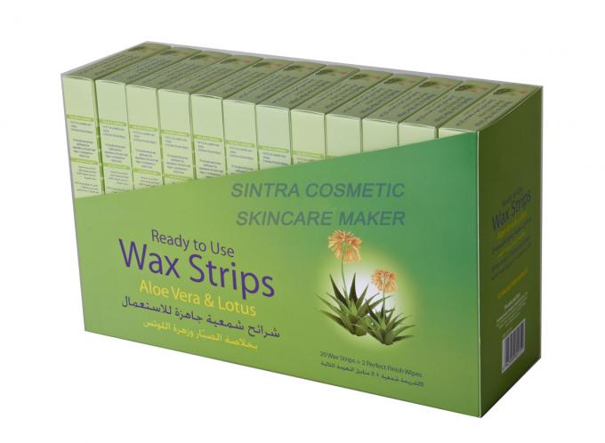 Extratos imediatos STF8127 de Vera Lotus do aloés da remoção do cabelo das tiras da cera em casa