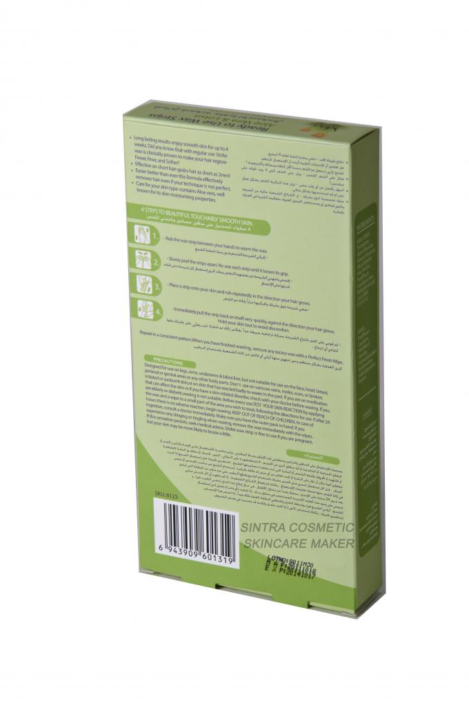 Extratos imediatos STF8127 de Vera Lotus do aloés da remoção do cabelo das tiras da cera em casa