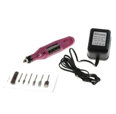 Mini broca elétrica feita sob encomenda do prego do interruptor de pé 220V-240V do handpiece do controlador 35W para a arte do prego