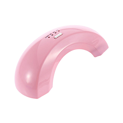A longa vida cor-de-rosa/preto mini 6w conduziu o secador do prego da lâmpada com forma da ponte