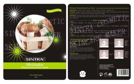Shiitake liso que hidrata a natureza facial da máscara com colagénio JL-01