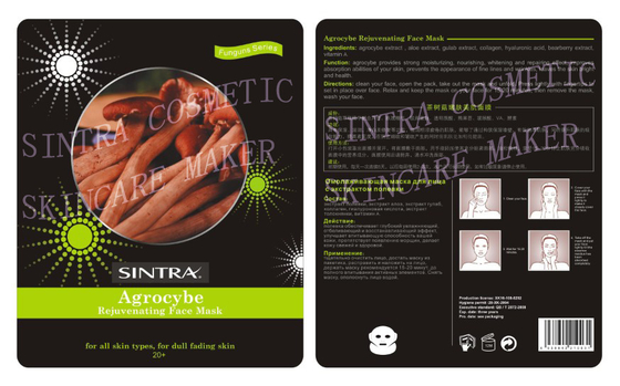Pele facial de seda hidratando natural da máscara de Agrocybe que rejuvenesce JL-04