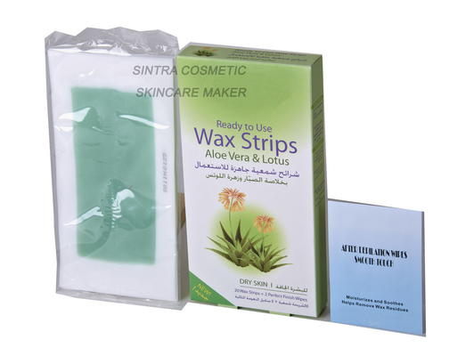 Extratos imediatos STF8127 de Vera Lotus do aloés da remoção do cabelo das tiras da cera em casa