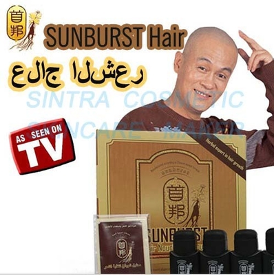 Líquido de nutrição do cabelo do SUNBURST - produto da queda de cabelo com LÍNGUA INGLESA &amp; ÁRABE
