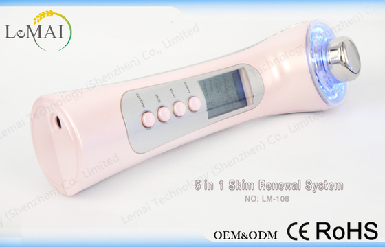 Dispositivo ultra-sônico de activação da beleza das pilhas do Massager facial que limpa profundamente a cara pelo íon