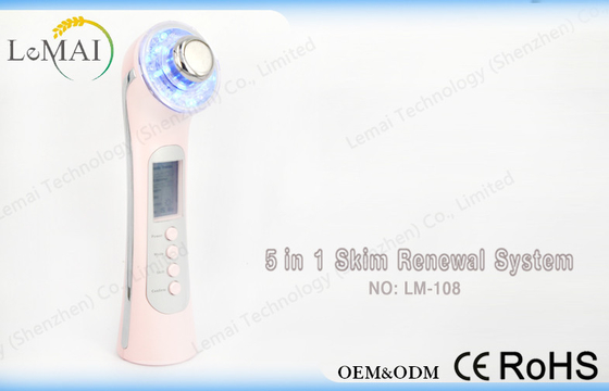 Equipamento ultra-sônico da beleza da terapia do fotão para a cara profundamente de limpeza