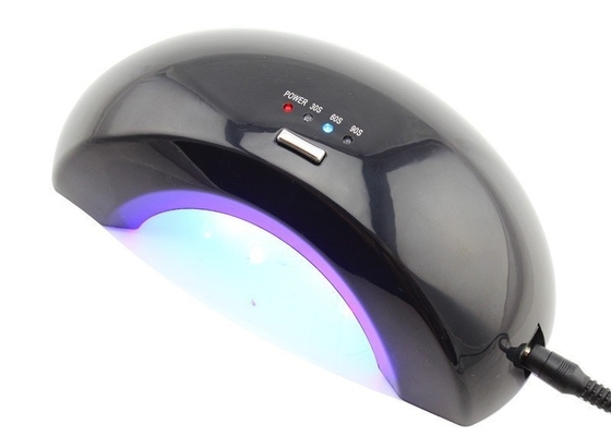 Lâmpada UV preta do prego do diodo emissor de luz com plástico do ABS e placa inferior de aço inoxidável