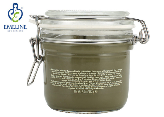 Máscara facial de consolidação natural da lama do controle do óleo do alvejante para termas do salão de beleza