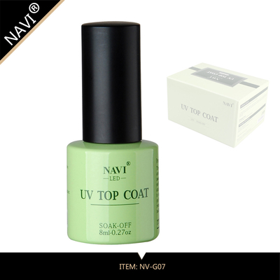 o gel uv da arte do prego 8ml inodoro embebe fora de UV, revestimento superior do verniz para as unhas