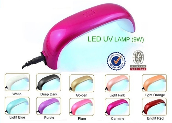cura UV do ventilador do verniz para as unhas do secador do prego do dedo do pé da luz da lâmpada do gel do diodo emissor de luz do arco-íris de 9W 110V