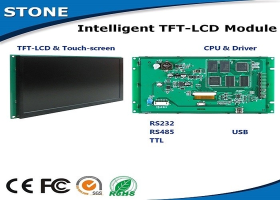 Módulos de alta resolução da tela de toque do LCD 5,7 polegadas para a domótica