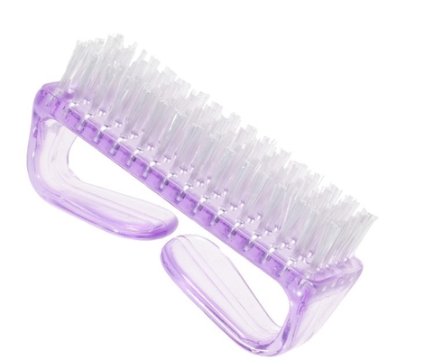 Ferramenta grande do pedicure do tratamento de mãos da escova de limpeza do prego do punho plástico
