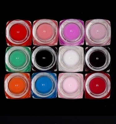 Gel UV do prego de 12 cores para pontas da arte do prego
