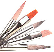 Grupo de escova novo da arte do prego, a melhor escova da pintura a óleo, 12pcs pela escova de cerda do grupo