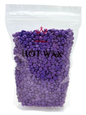 Cera de parafina dos TERMAS da alfazema/leite/aloés, cera quente da mini pelota 300g dura