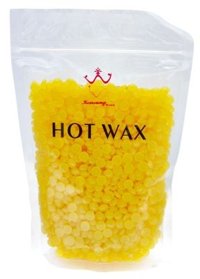 Cera de parafina dos TERMAS da alfazema/leite/aloés, cera quente da mini pelota 300g dura