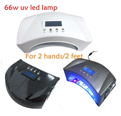 66W lâmpada UV do prego do diodo emissor de luz do poder superior CCFL, prego do diodo emissor de luz de 2 mãos que cura a lâmpada