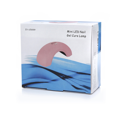 A longa vida cor-de-rosa/preto mini 6w conduziu o secador do prego da lâmpada com forma da ponte
