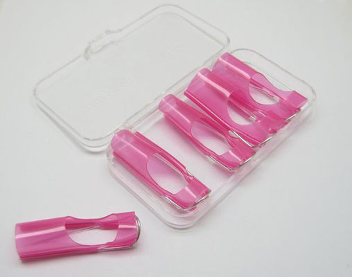 Pregue o formulário plástico cor-de-rosa do prego das ferramentas da arte para a extensão UV acrílica da ponta do prego do gel