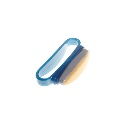 Couro azul feito sob encomenda da cor de NAVI ferramentas materiais da arte do prego do amortecedor DIY do creme da arte do prego do mini com a ferramenta do tratamento de mãos da tampa