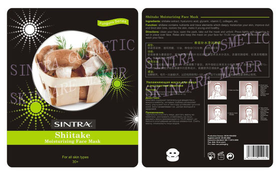 Shiitake liso que hidrata a natureza facial da máscara com colagénio JL-01