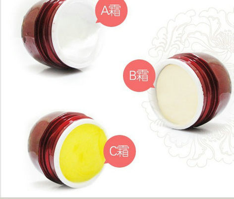 Creme erval do alvejante da pele, máscara de seda rosado 25ml para a pele amarelada