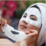 Ordenhe o produto de beleza facial da marca própria dos termas da máscara do colagénio de cristal do alvejante em casa