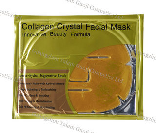 24K Gold Máscara Facial Anti rugas com colágeno de peixe de mar profundo para beleza hidratada