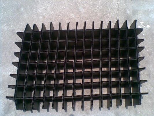 Folhas divisórias plásticas dobráveis pretas/brancas de resistência térmica para o amortecedor/embalagem