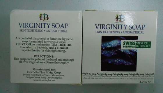 Virgindade erval natural de 100% que aperta o sabão