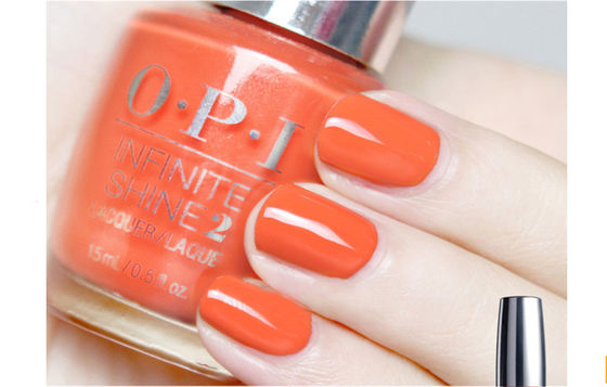 O líquido das senhoras do tipo de OPI personalizou cores longas do verniz para as unhas 15ml últimas