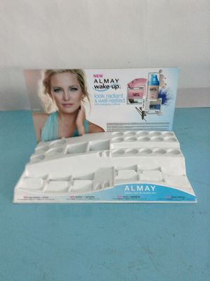 Suportes de exposição cosméticos acrílicos portáteis para cosméticos do verniz para as unhas