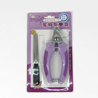 Pet a tosquiadeira de prego para a cor pequena do roxo das tesouras da ferramenta da preparação do cão